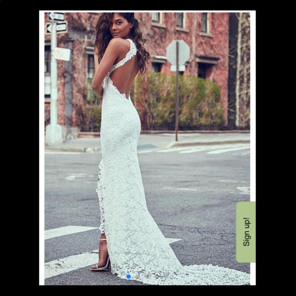 White Evening Dress Lace